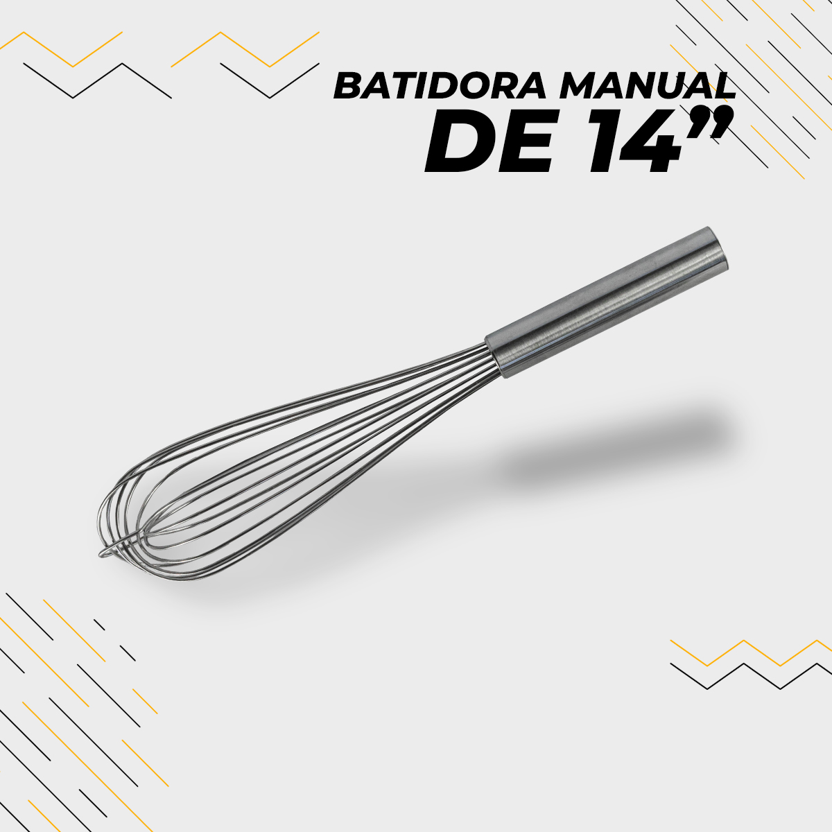 Batidor manual de acero inoxidable 14 pulg – accesorios de cocina y  panaderia